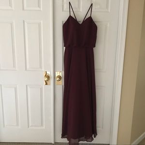 Bridesmaid / prom dress. Wine color. 12.
